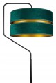Lampa podłogowa z welurowym abażurem ABAŻUR GREEN zielony/złoty #1214z