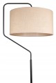 Lampa podłogowa z abażurem BOHO czarny/beżowy #1211
