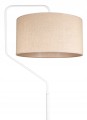 Lampa Podłogowa z abażurem BOHO biały/beżowy #1212