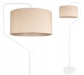 Lampa Podłogowa z abażurem BOHO biały/beżowy #1212