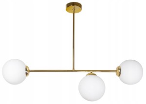 Lampa wisząca 3-punktowa MILO GOLD #1096 