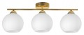 Lampa wisząca sufitowa GOLD 3 kulka szklana otwarta #1095