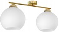 Lampa wisząca sufitowa GOLD 2 kulka szklana otwarta #1094