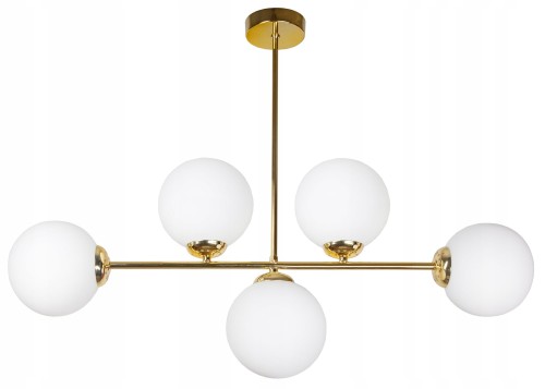 Lampa wisząca 5-punktowa MILO GOLD #1098