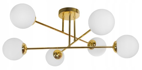 Lampa sufitowa 6-punktowa MILO GOLD #1103