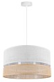 Lampa wisząca 1-punktowa z abażurem BOHO WHITE duży #1244 