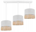 Lampa wisząca 3-punktowa z abażurami BOHO WHITE #1242 
