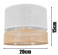 Lampa wisząca 3-punktowa z abażurami BOHO WHITE #1242 