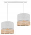 Lampa wisząca 2-punktowa z abażurami BOHO WHITE #1241 
