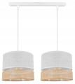 Lampa wisząca 2-punktowa z abażurami BOHO WHITE #1241 