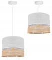 Lampa wisząca 1-punktowa z abażurem BOHO WHITE mały #1240