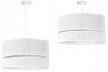 Lampa wisząca 1-punktowa z abażurem BOHO WHITE JUTA #1248