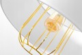 Lampa wisząca abażur LOFT BIAŁA GOLD 1246