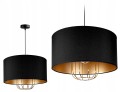 Lampa wisząca abażur LOFT BLACK GOLD 1415