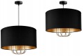 Lampa wisząca abażur LOFT BLACK GOLD 1415