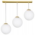 Lampa wisząca GOLD 3 kulka szklana #1329