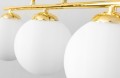 Lampa wisząca GOLD 3 kulka szklana #1339