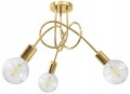 Lampa sufitowa żyrandol loft GOLD złoty mosiądz #1381