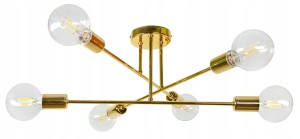 Lampa sufitowa plafon złoty LOFT GOLD #1384