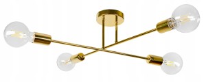Lampa sufitowa plafon złoty LOFT GOLD #1383