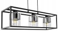 Lampa wisząca 3-punktowa AQUARIUM CHROM czarny/chrom #1405