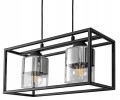 Lampa wisząca 2-punktowa AQUARIUM CHROM czarny/chrom #1404