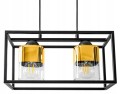 Lampa wisząca 2-punktowa AQUARIUM GOLD czarny/złoty #1401