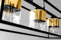 Lampa wisząca 2-punktowa AQUARIUM GOLD czarny/złoty #1401