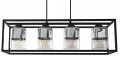 Lampa wisząca 4-punktowa AQUARIUM CHROM czarny/chrom #1406 