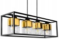 Lampa wisząca 4-punktowa AQUARIUM GOLD czarny/złoty #1403