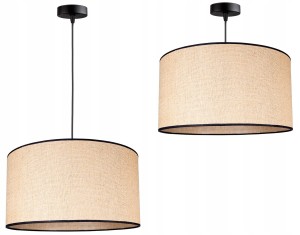 Lampa wisząca 1-punktowa z abażurem BOHO juta #1143 