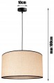 Lampa wisząca 1-punktowa z abażurem BOHO juta #1143 