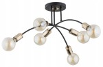 Lampa sufitowa 6-punktowa loftowa LANTI czarny
