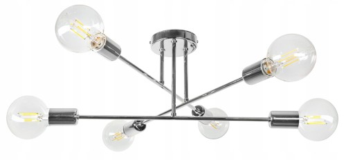 Lampa sufitowa żyrandol loft CHROM #1253 