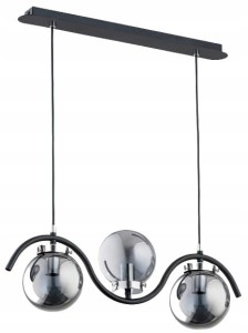 Lampa nowoczesna wisząca 3-punktowa KORDA chrom