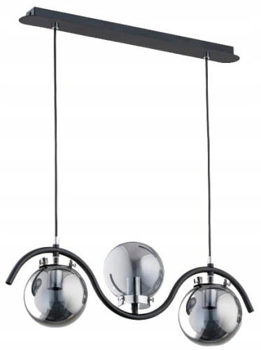 Lampa nowoczesna wisząca 3-punktowa KORDA chrom