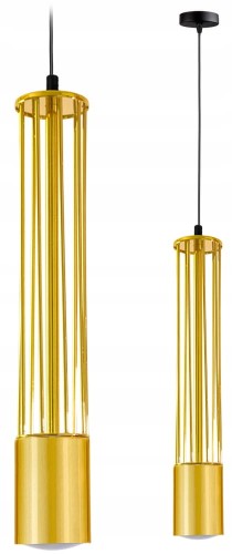 Lampa wisząca 1-punktowa TUBA LOFT GOLD BLACK #1390