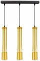 Lampa wisząca 3-punktowa TUBA LOFT GOLD BLACK #1392