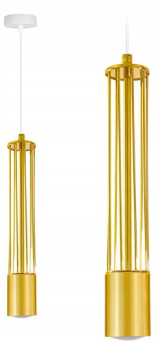 Lampa wisząca 1-punktowa TUBA LOFT GOLD WHITE #1385
