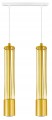Lampa wisząca 2-punktowa TUBA LOFT GOLD WHITE #1386