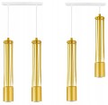 Lampa wisząca 2-punktowa TUBA LOFT GOLD WHITE #1386