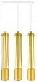 Lampa wisząca 3-punktowa TUBA LOFT GOLD WHITE #1387