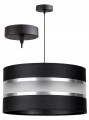 Lampa wisząca ABAŻUR czarny ze srebrnym #1191