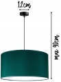 Lampa wisząca ABAŻUR ciemno zielony #1199