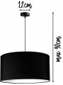 Lampa wisząca ABAŻUR  czarny #1201