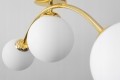 Lampa sufitowa krótka GOLD 3 kulka szklana #1430