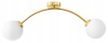 Lampa sufitowa krótka GOLD 2 kulka szklana #1429