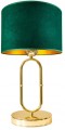 Lampka stołowa GOLD ABAŻUR welur zielono złoty #1425 