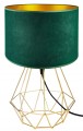 Lampa stołowa/biurkowa z welurowym abażurem ABAŻUR GREEN zielony #1427