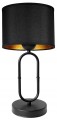 Lampka stołowa BLACK ABAŻUR welur czarno złoty #1424